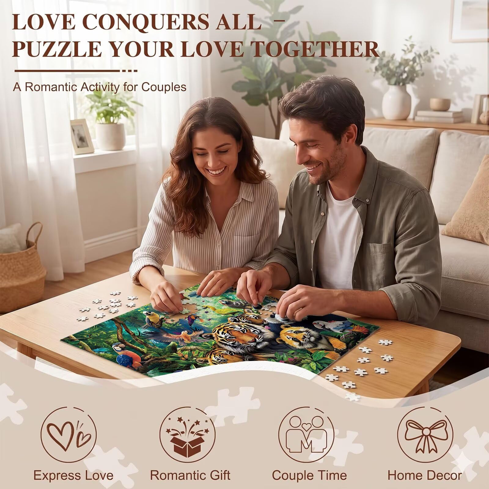 Puzzle 5000 Teile, Holzpuzzle Erwachsene 156 x 105 cm, Kniffliges Denksport Spiel, Großer Puzzlespaß für anspruchsvolle Liebhaber, Familienspiel, Puzzles für Dekor und Geschenk Tier Vogel f0-157