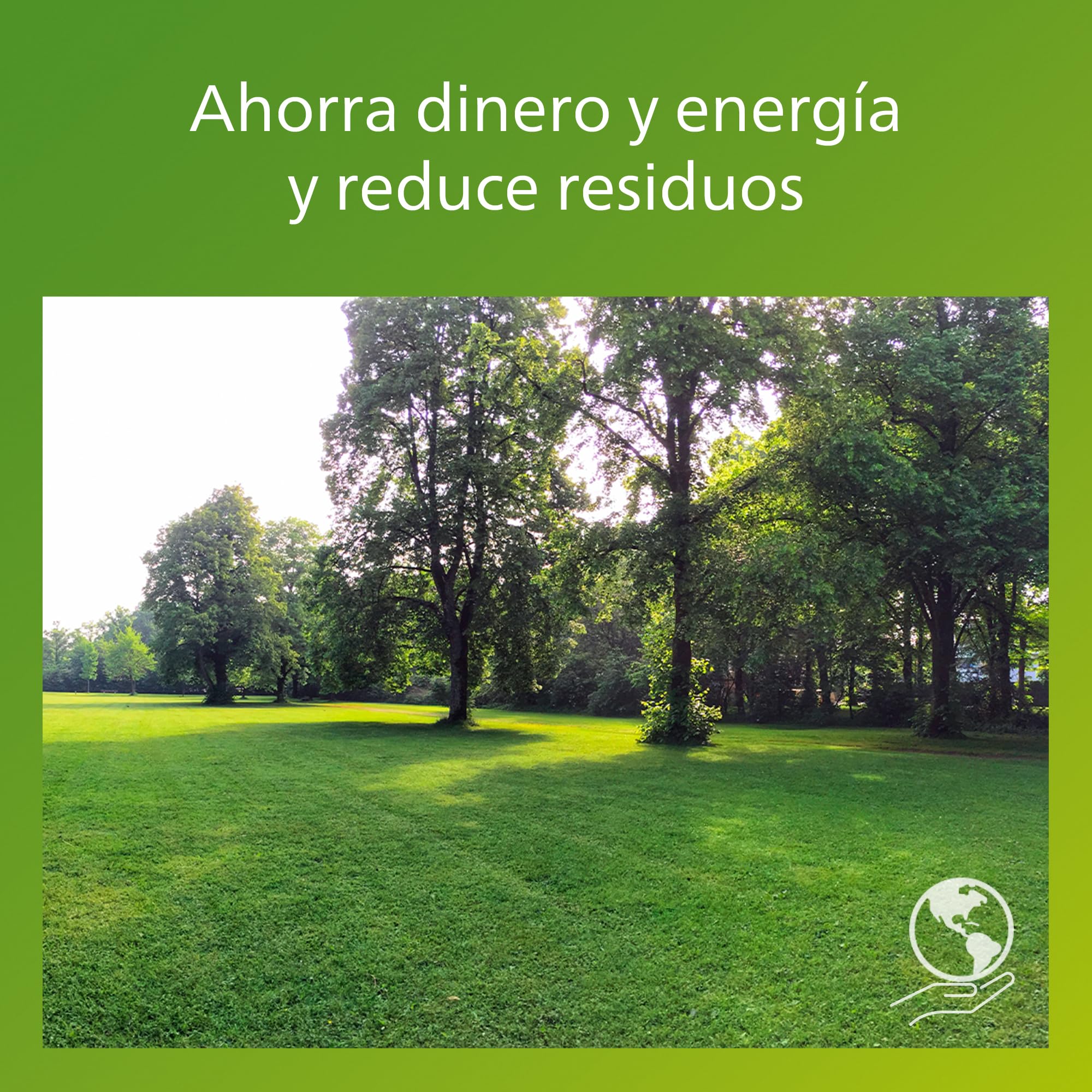 Philips Lighting: Luz Seguridad Nysil, alimentación solar, 8.7W, 5000K, negro, resistente a intemperie IP44