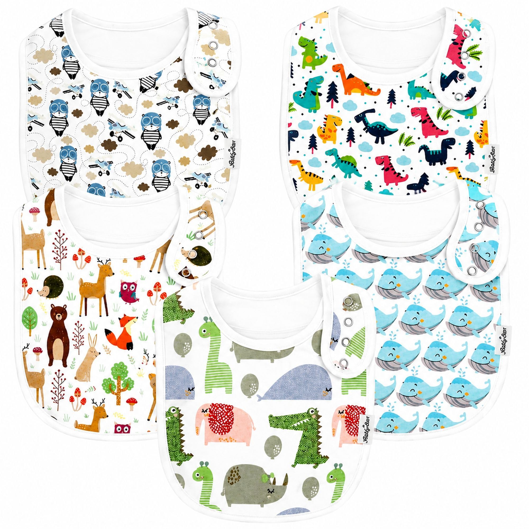 KiddyStar Baby Drool Bibs