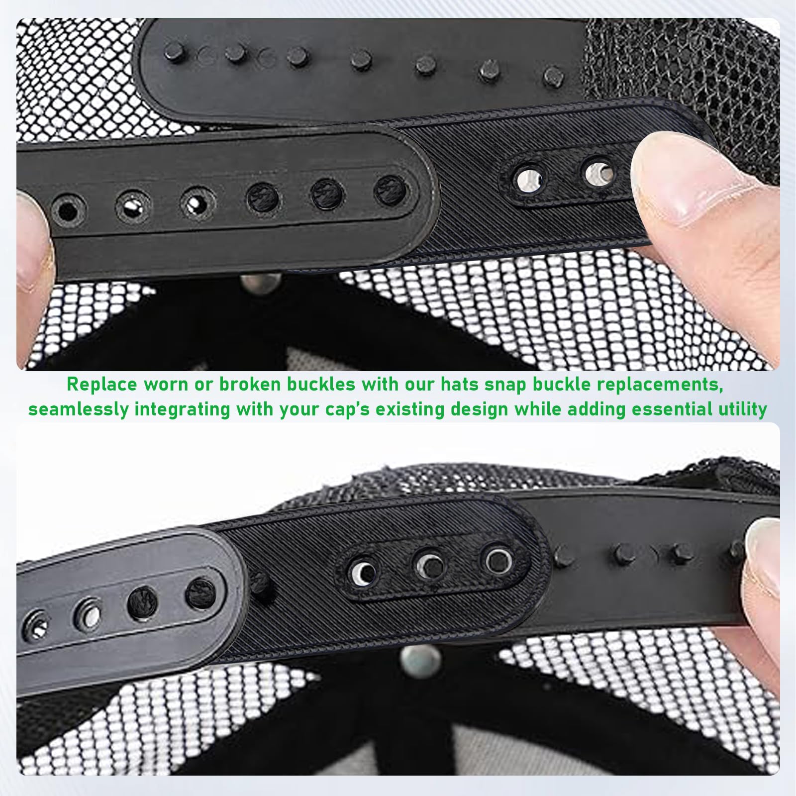 4 Pack Hat Snapback Extender, Adjustable Half-Size Fit for Fitted Caps and Baseball Hats Add Size and Comfort