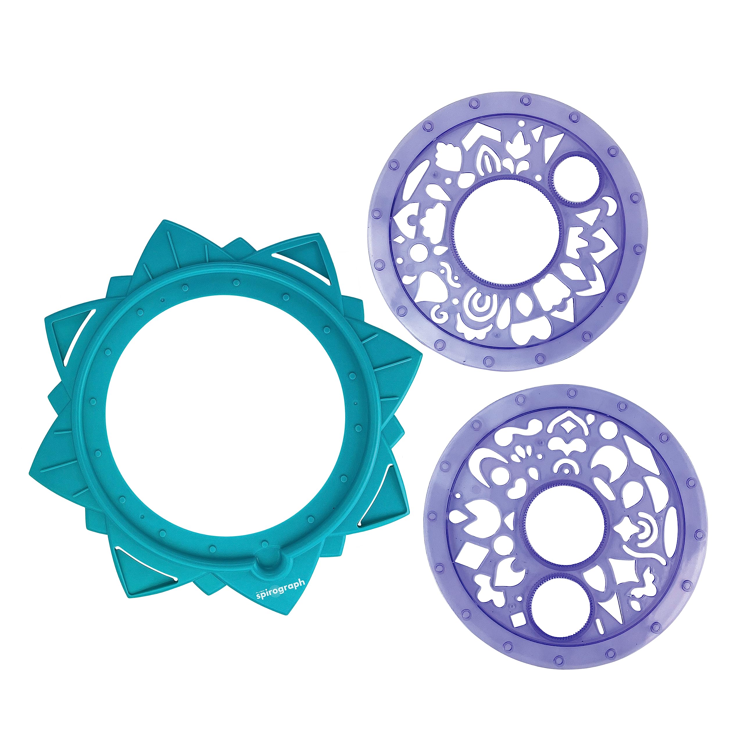 Silverlit - SPIROGRAPH Mandala Creator - Actividades creativas - Set de actividades - contiene: un marco, 2 plantillas, 6 pequeñas ruedas con muescas, 5 bolígrafos y 40 hojas A4 - A partir de 8 años