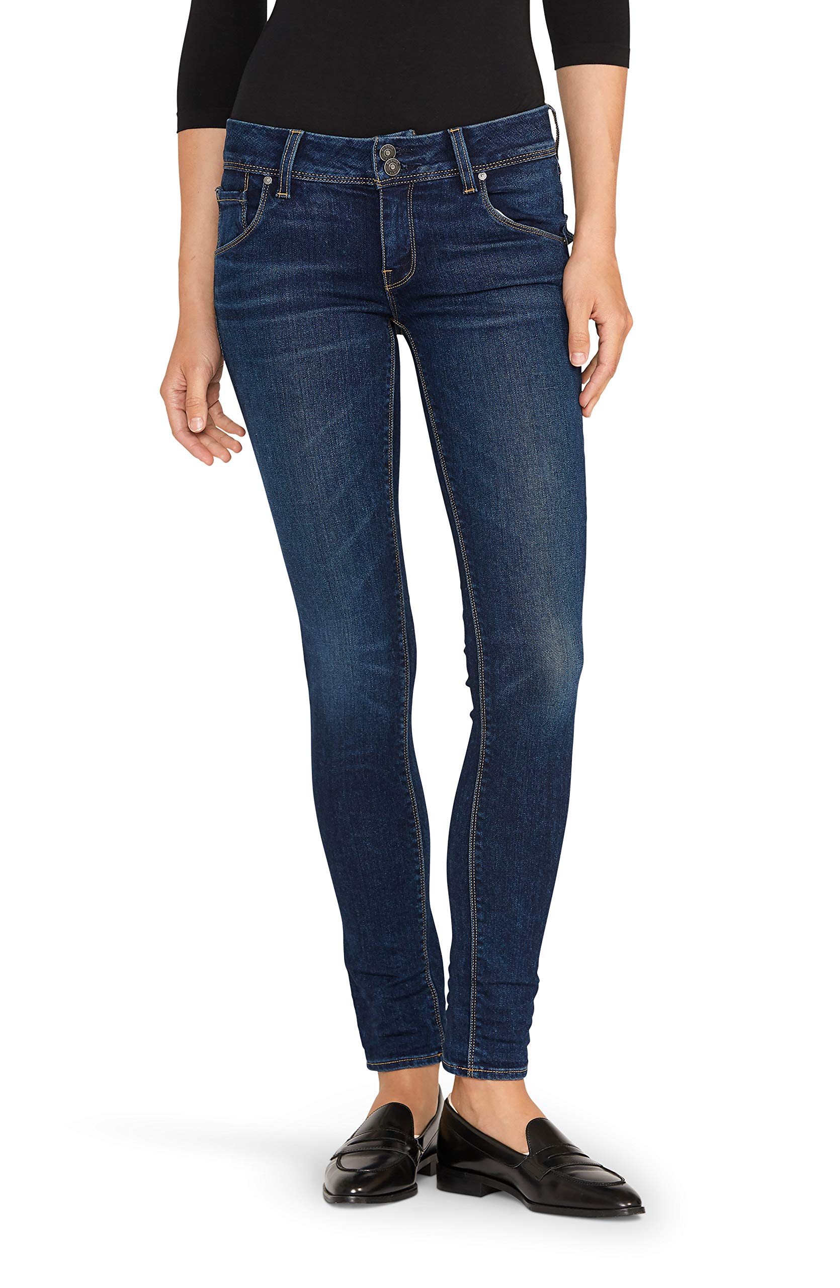 HUDSONWomen's Collin Mid Rise Skinny Ankle Jean with Back Flap Pockets