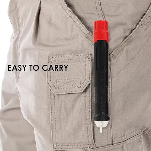 Miniatura 8 de Detector de voltaje sin contacto probador de voltaje de doble rango 12 V-1000 V48 V-1000 V detección de cable vivo y nulo herramienta eléctrica