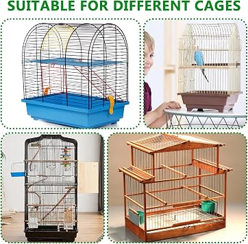 Large Bird Cage Mat, 35x47 Inch Under Pet Cage Mat for Bird Cages, Dog Crate Mat Liner, Reptile Aquariums, Waterproof Felt Liner with Non-Slip Backing for Kennel Training, Floor Protector
