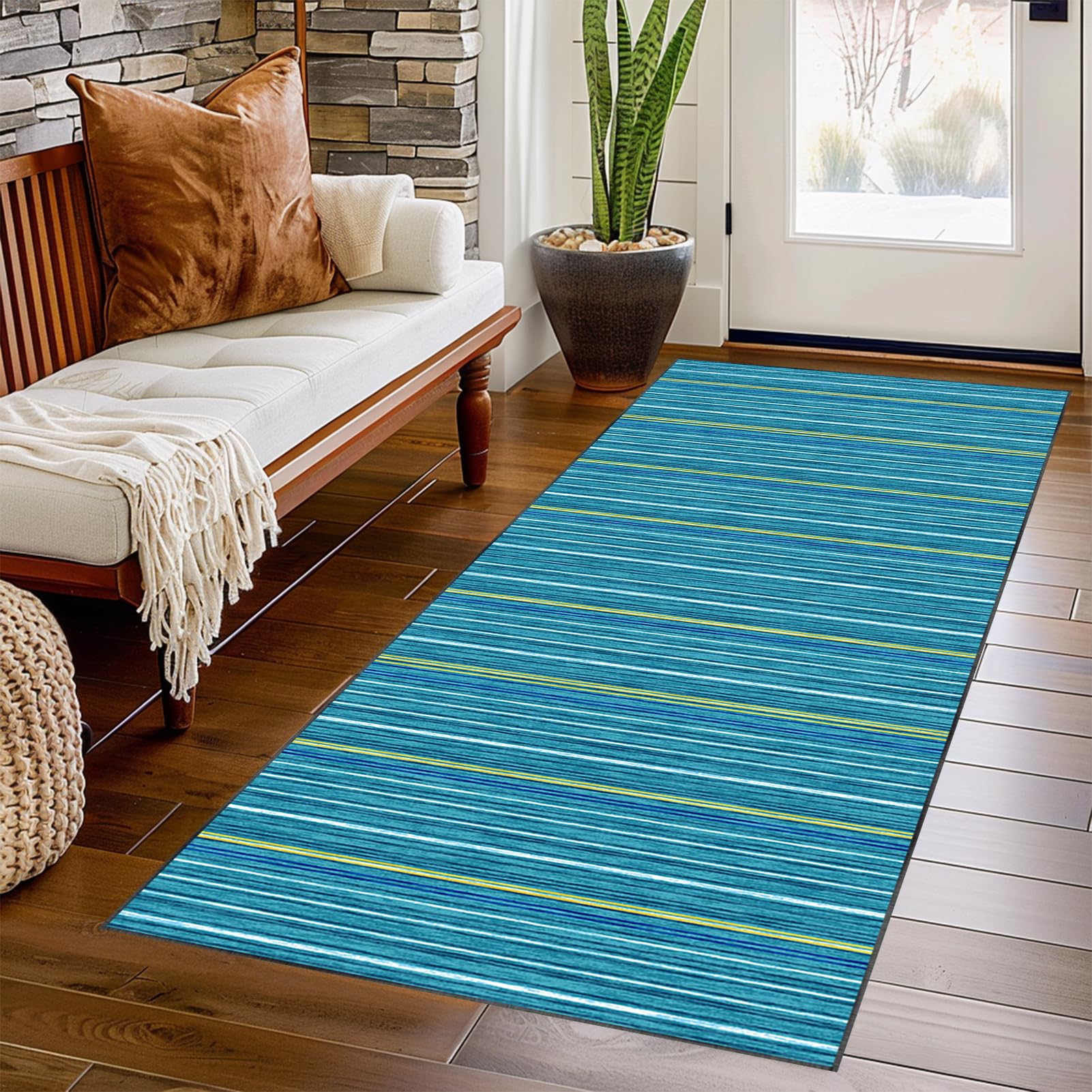 Tappeto Passatoia per Ingresso 100 x 300 cm, Tappeto Passatoia per Corridoio Moderno Tappeto Runner Cucina Lavabile Tappeto per Cucina, Soggiorno, Camera da Letto, Ingresso, Lavanderia