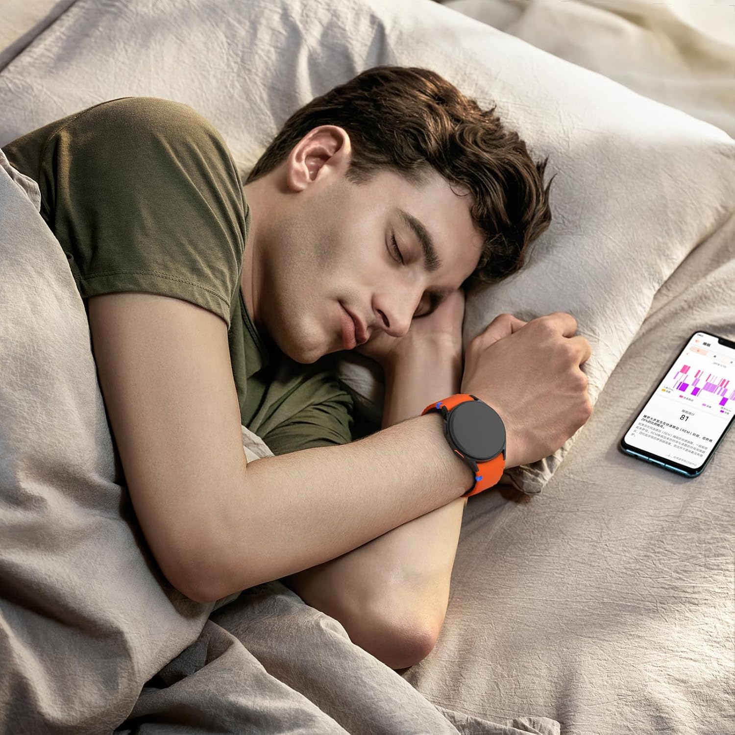 6 Pack Sport Bands Compatible with Samsung Galaxy Watch 7 40mm 44mm Men Women, Soft Silicone Strap for Galaxy Watch 6 5 4 FE 40mm 44mm/Galaxy Watch 6/4 Classic 47mm 43mm 46mm 42mm/Watch 5 Pro 45mm - Image 5