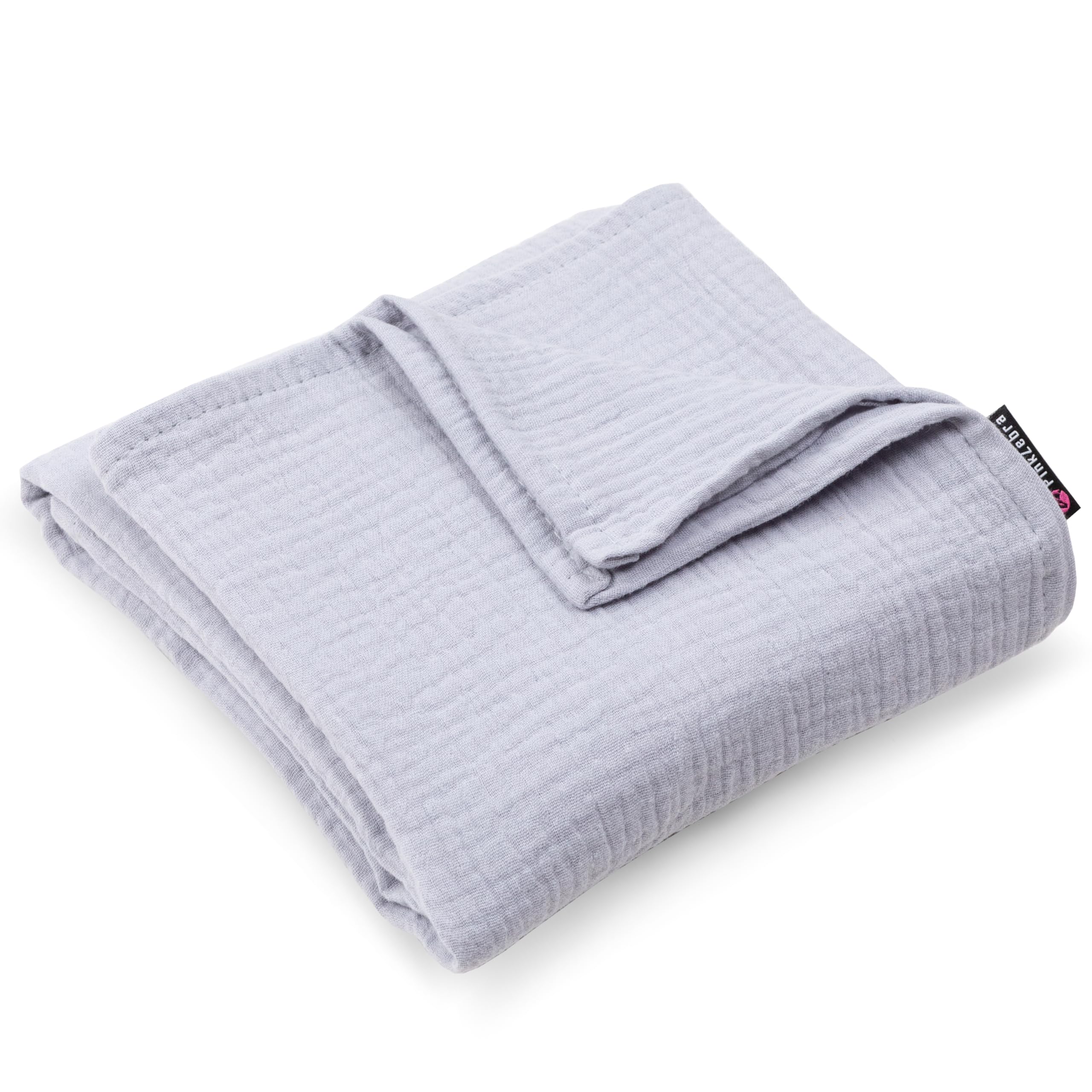 PinkZebra Bio Musselin Babydecke - 80x80cm Ganzjahresdecke Aus Baumwolle