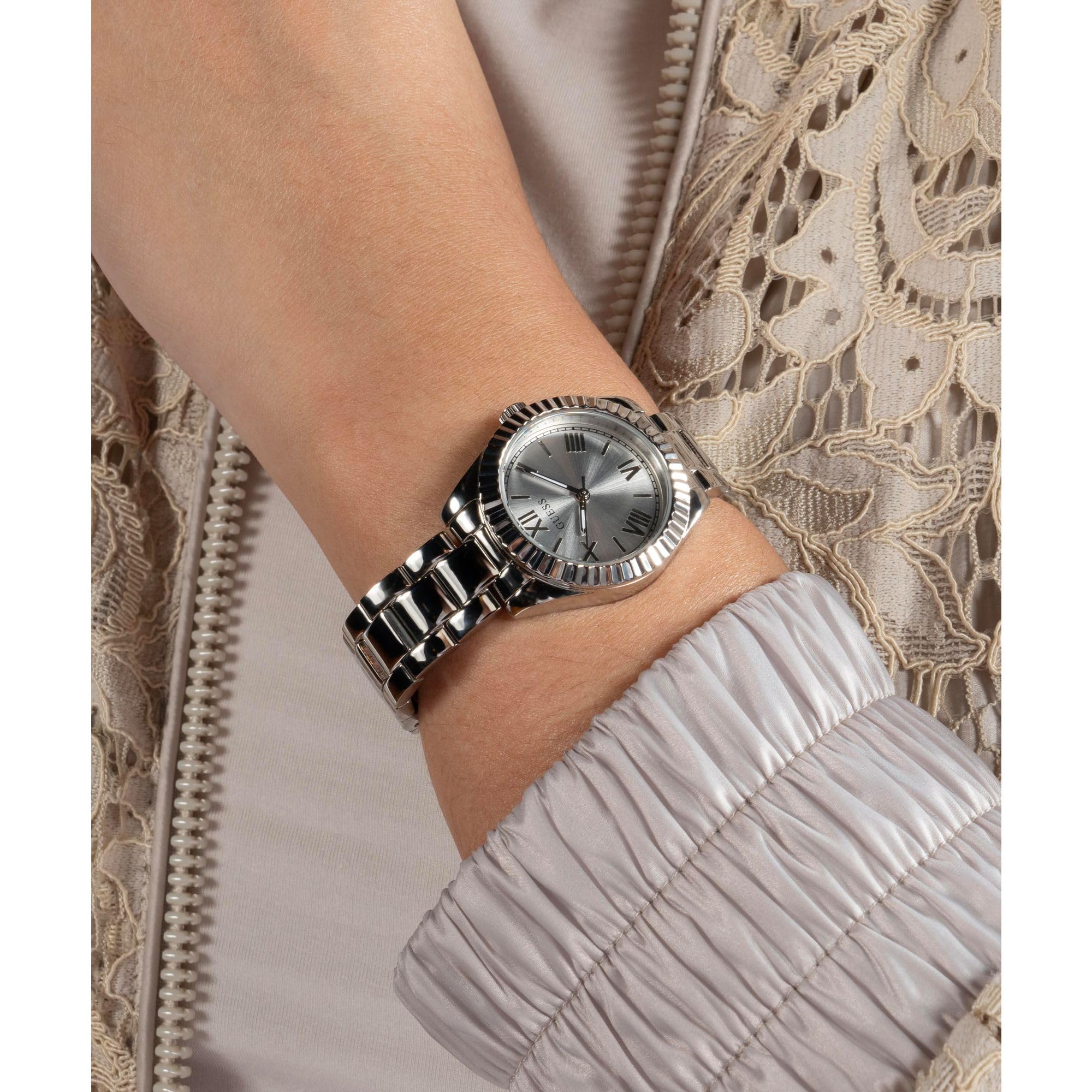 Guess Mini Luna Reloj de Mujer de Acero Inoxidable