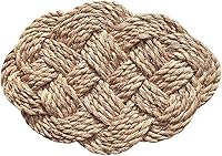 Vista 5 de Felpudo ovalado pequeño de tejido de abaca