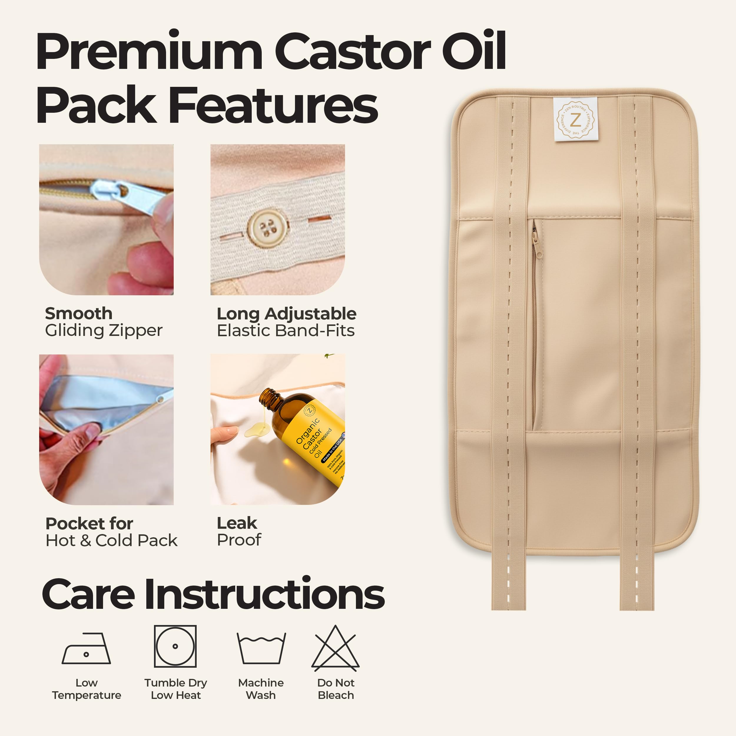 Zen Routine Organic Castor Oil – Cold Pressed, Unrefined