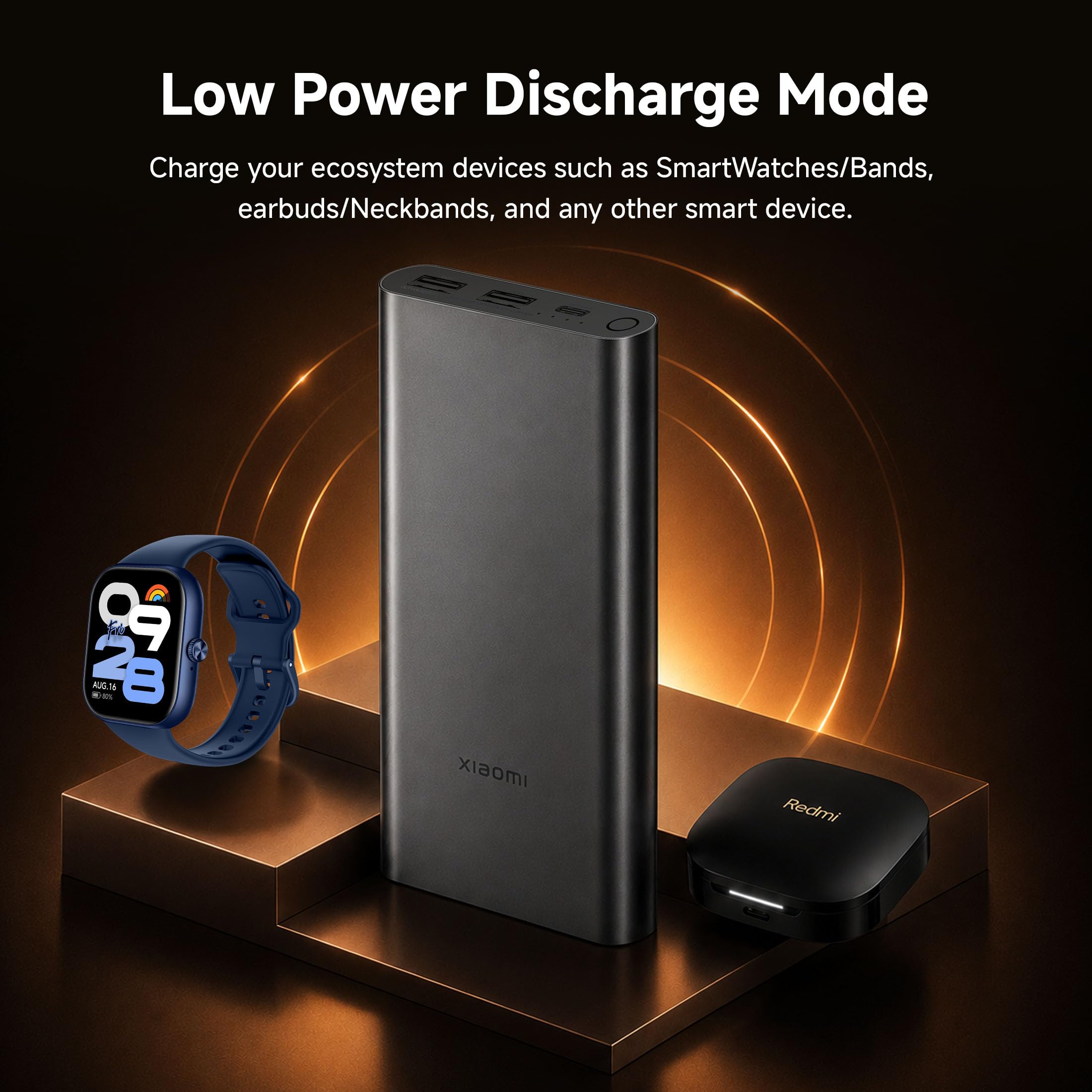 Xiaomi Power Bank 4i 10000mAh 22.5W Fast Charging PD|Smart 12 Layer Protection| Durable Steel Casing |Triple Output Ports|Supports All Phone(MI Power Bank),Black — Amazon image 6