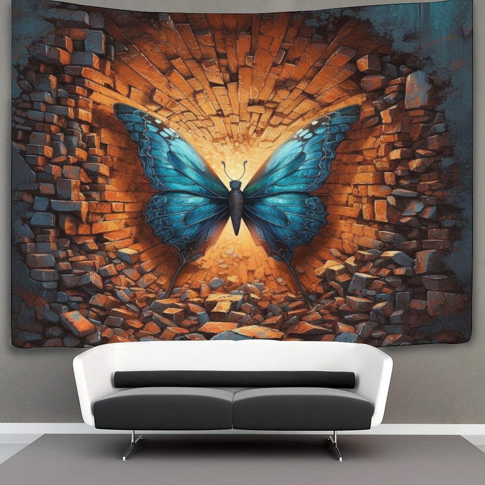 kaiyun Butterfly Tapestry Wall Hanging for Bedroom Home Decor HD Printing Living Room, Dorm 130cmx150cm