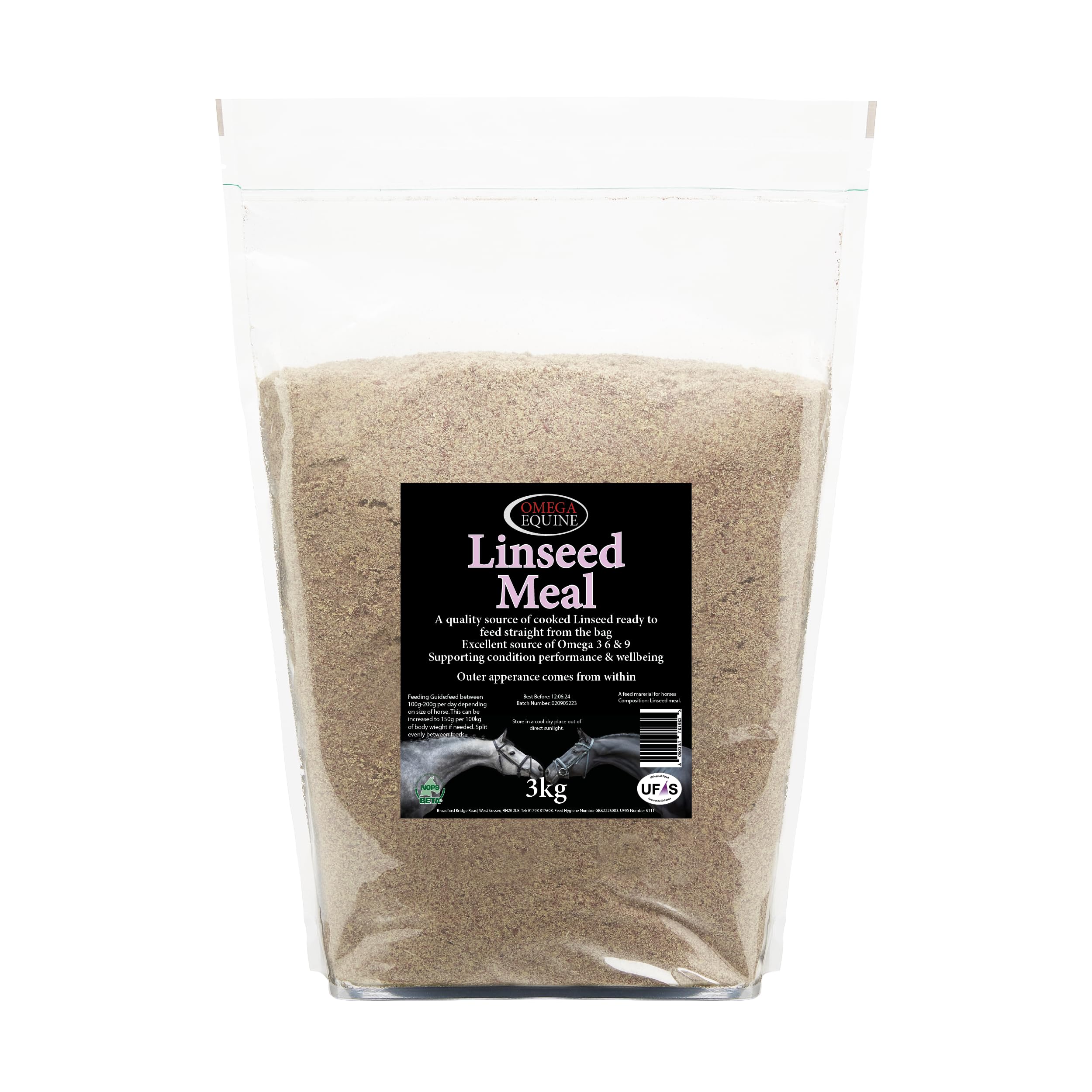 Omega Equine Linseed Meal - 3kg