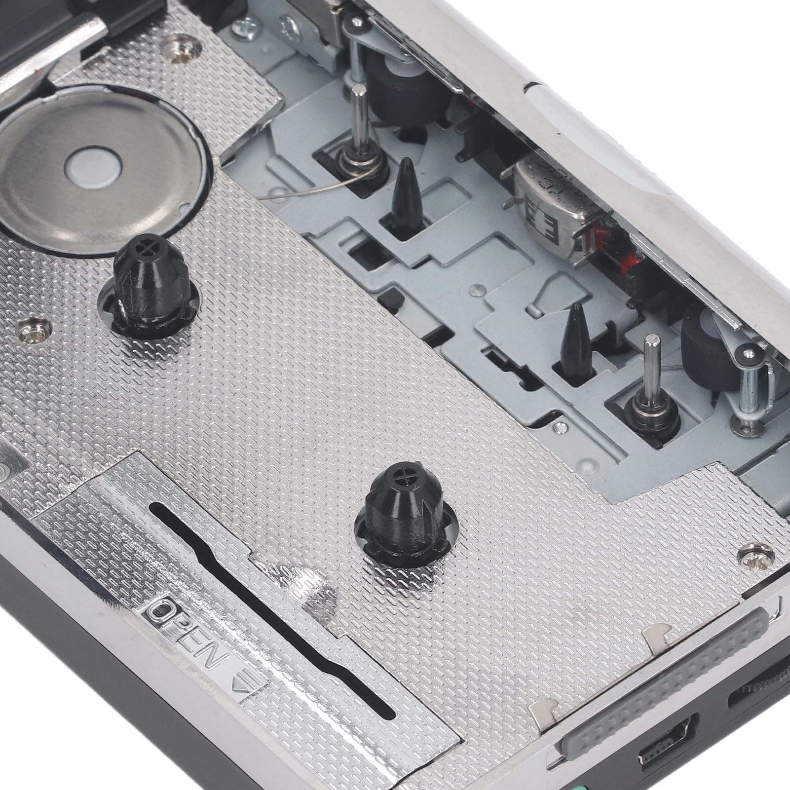 Box Convertidor de MP3, Reproductor de Cinta de Cassette, Convertidor de Cinta de Cassette a MP3 con Auriculares Integrados, Adaptador Portátil USB Captura Música para CD, Plug