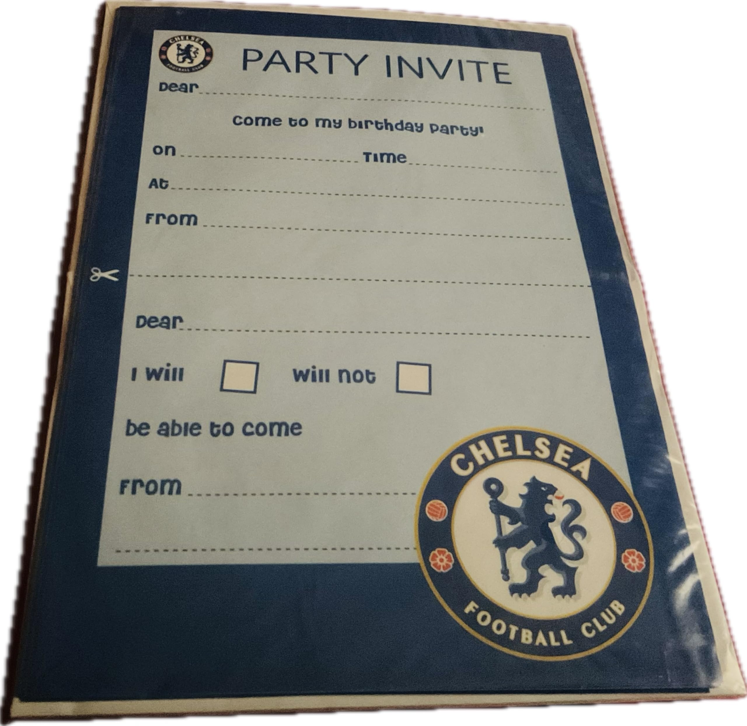 Official FC Birthday Party Invitations with Envelopes, Pack of 20