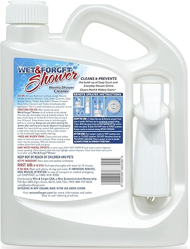Miniatura 2 de Wet & Forget Limpiador de ducha de aplicación semanal, no requiere fregar, fórmula sin blanqueador, listo para usar, aroma a vainilla, 64 onzas