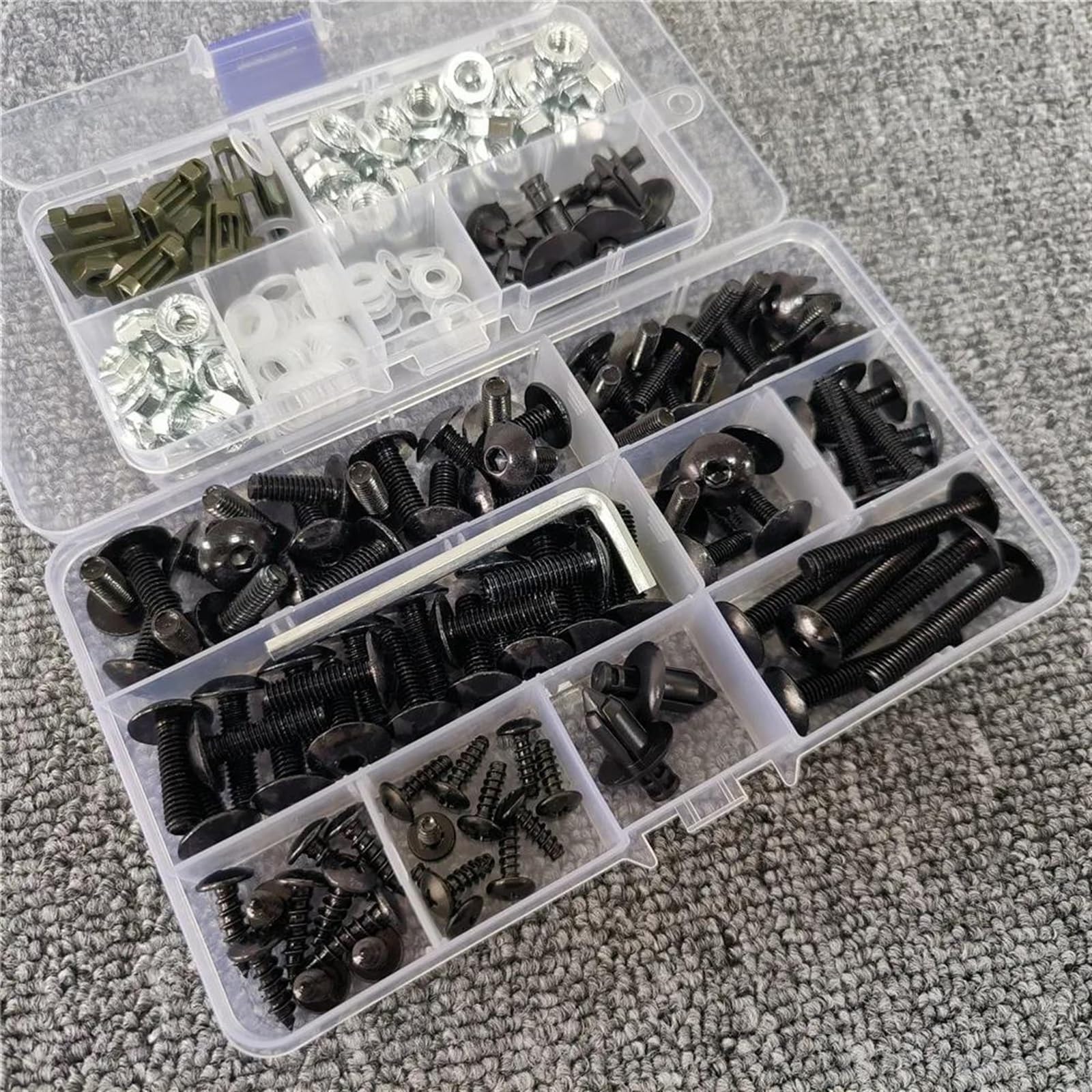Motorcycles Bolt Clip Nut Accessories For VERSYS 650 1000 For NINJA ZX-6R 636 ZX6R 6R ZX 25R ZX10R 10R ZX14R 14R CNC Alloy(Black)