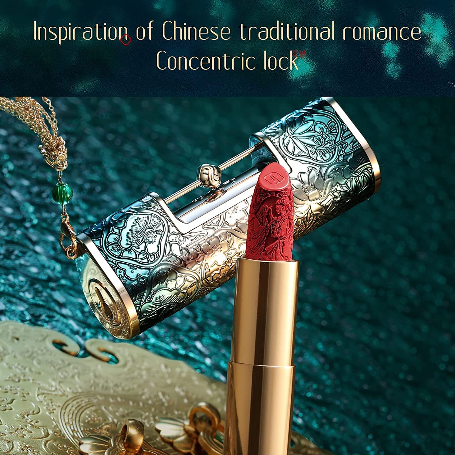 FLORASIS Blooming Rouge Love Lock Lipstick Long-Lasting Sculpting Lipstick Misty Matte Finish Lightweight Nourishing for Everyday Use (M521 Yes I Do)