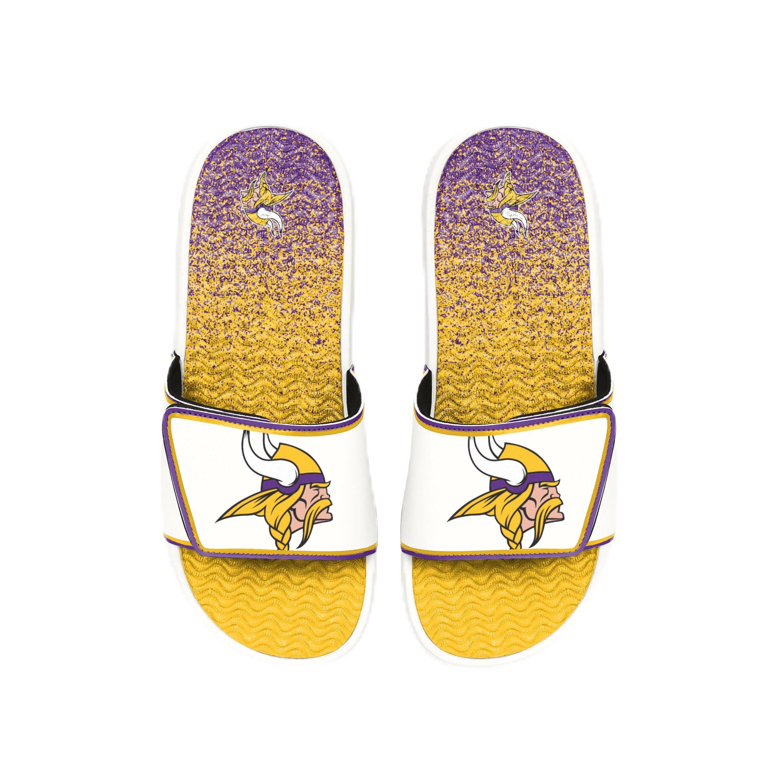 FOCO mens Nfl Primary Team Logo Gradient Gel Slide Sandals