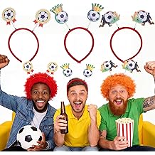 Soccer Headbands 2026 World Cup Party Accessories,Soccer Decorations and Fan Gear Sports Themed Party Favors &amp; Decorations 3PCS