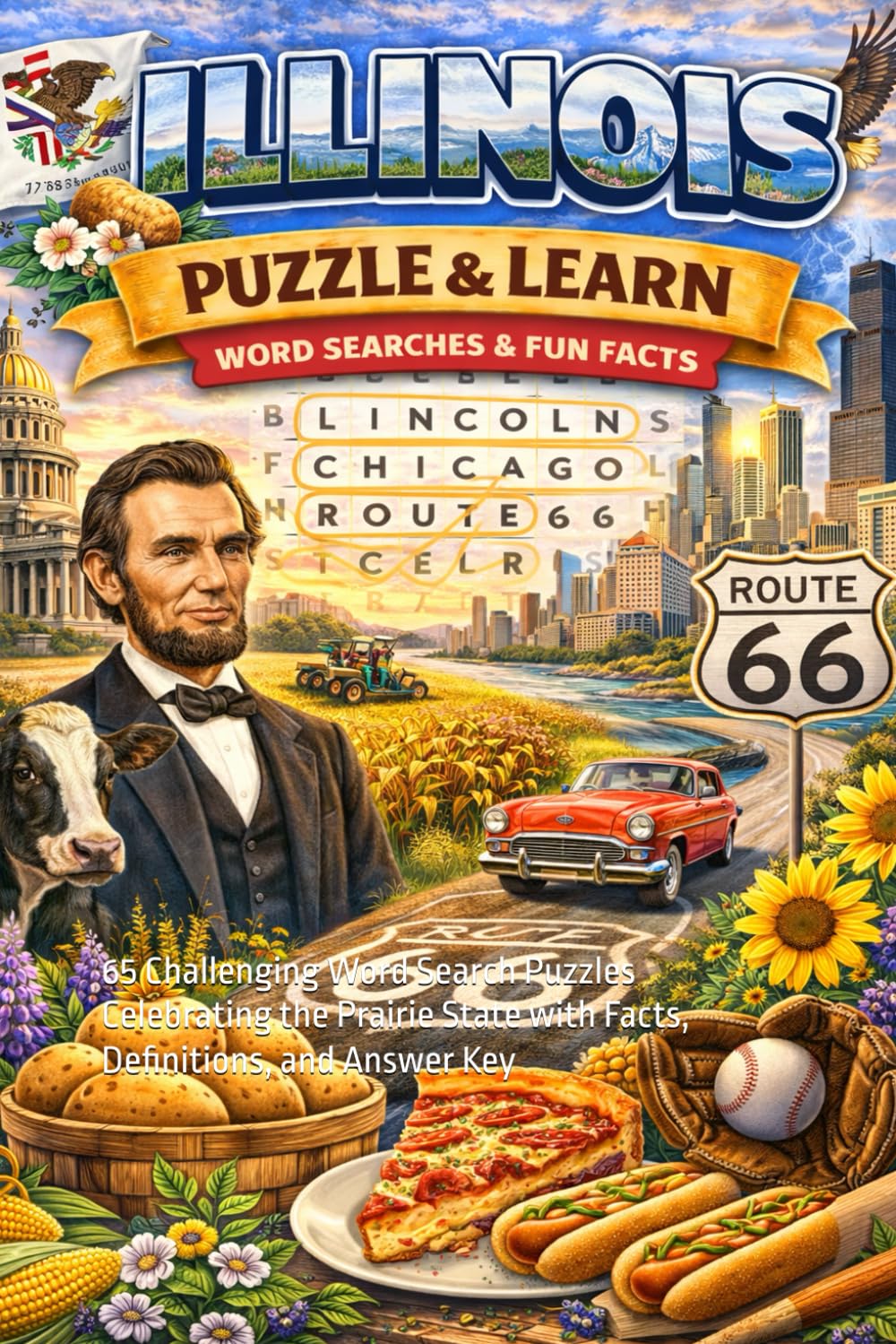 Illinois Word Search Puzzle and Learn: 65 Challenging Word Search Puzzles Celebrating the Prairie State with Facts, Definitions, and Answer Key (Ultimate States Word Search and Learn Collection)