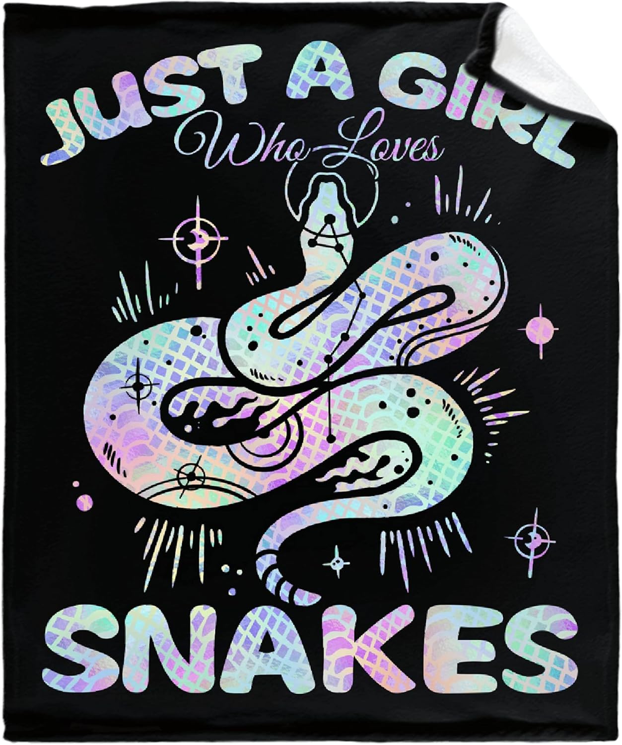 Abheda Snakes Blanket for Girl Women Just A Girl Who Loves
