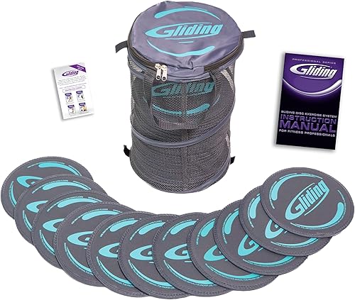 Gliding Discs Club Pack para pisos de madera (25 gris)