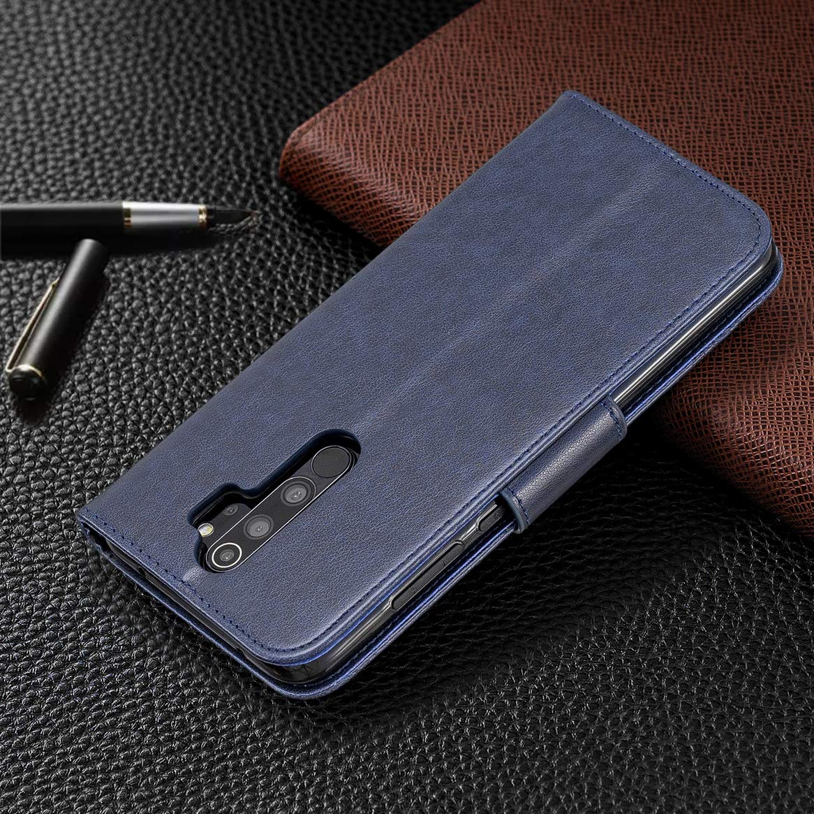 Custodia Portafoglio Premium Per Xiaomi Redmi Note 8 Pro – Fantasia Farfalla, Pelle PU, Morbida E Magnetica (Viola) - 5
