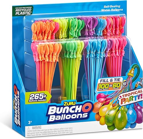 Miniatura 3 de ZURU BUNCH O BALLOONS - Paquete de 8 globos de agua multicolor