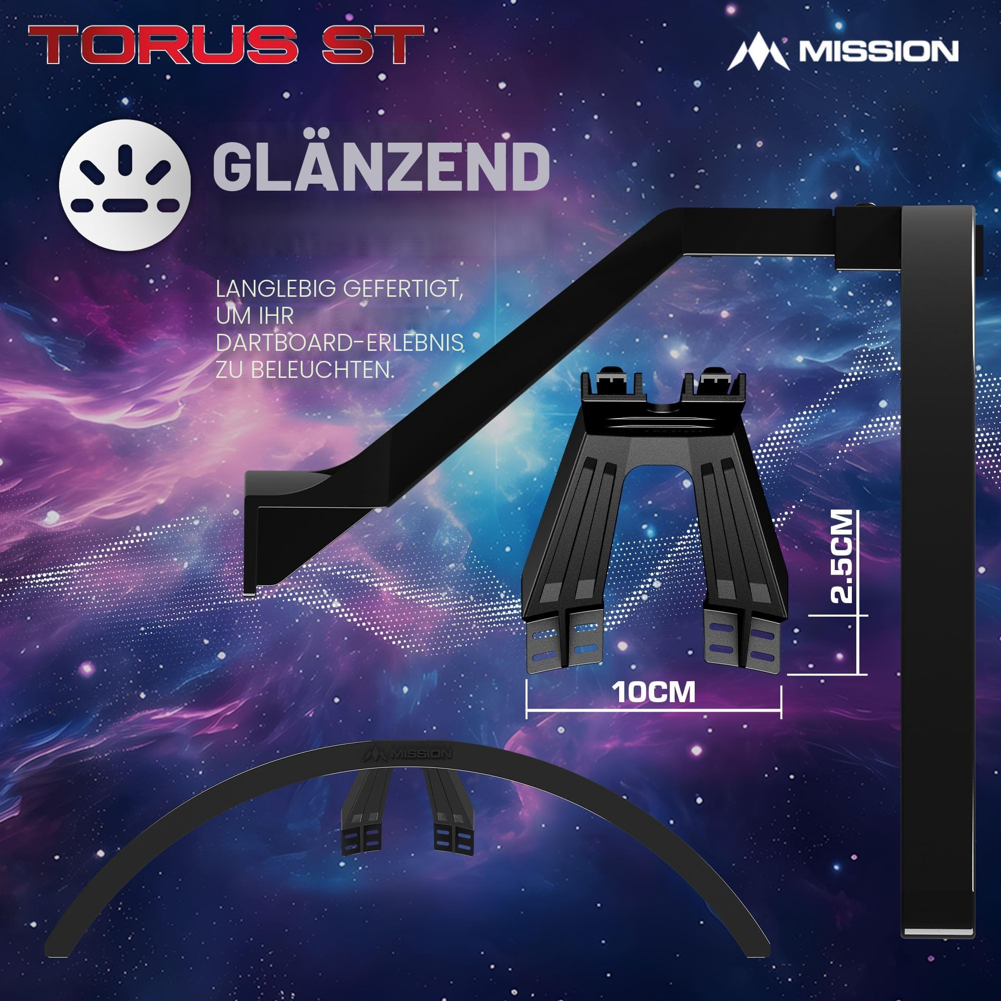 Mission Torus ST Elektronisches Dartboard Beleuchtung