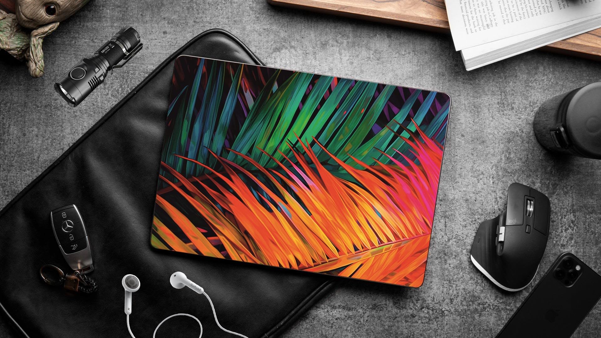 Itsaskin Décalcomanie Vitrail Pour MacBook Air Retina 13” (Modèles A1932, A3184) – Protection Colorée