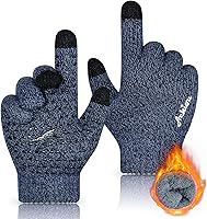 Vista 20 de Achiou Guantes de invierno para hombres y mujeres, guantes para pantalla táctil, gel de silicona antideslizante grueso mejorado, forro térmico