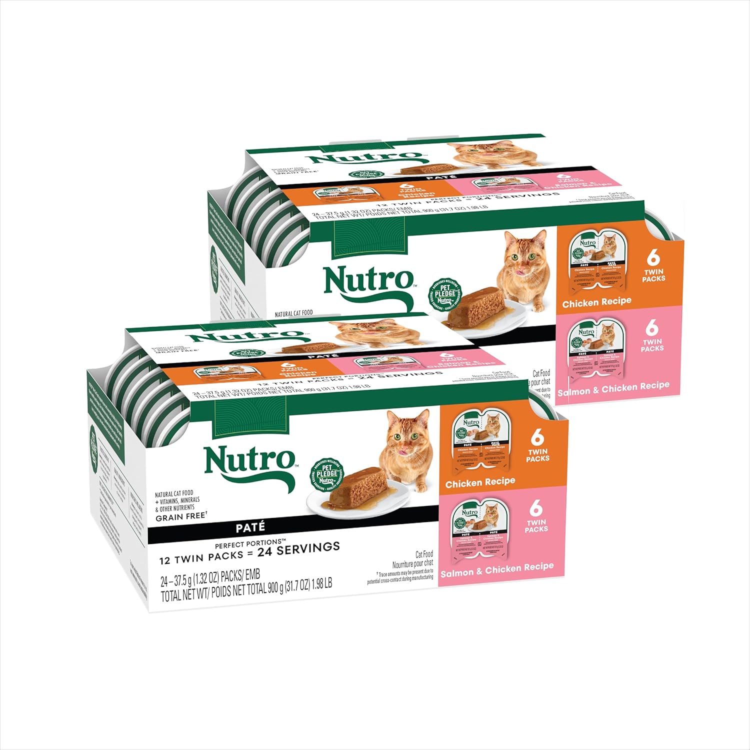 Alimento húmedo Nutro Perfect Portions para gatos adulto, multipack 24 unidades