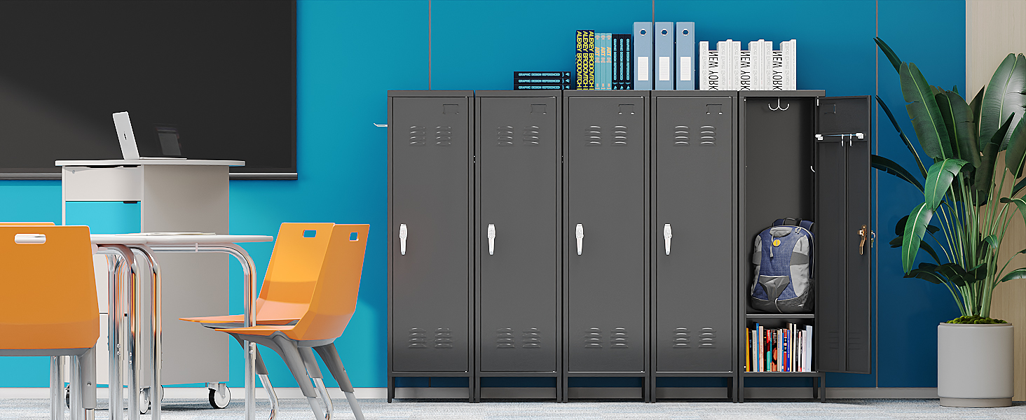 Amazon.com: SUPEER 1-Door Metal Locker with Lock, Pegboard, Hooks