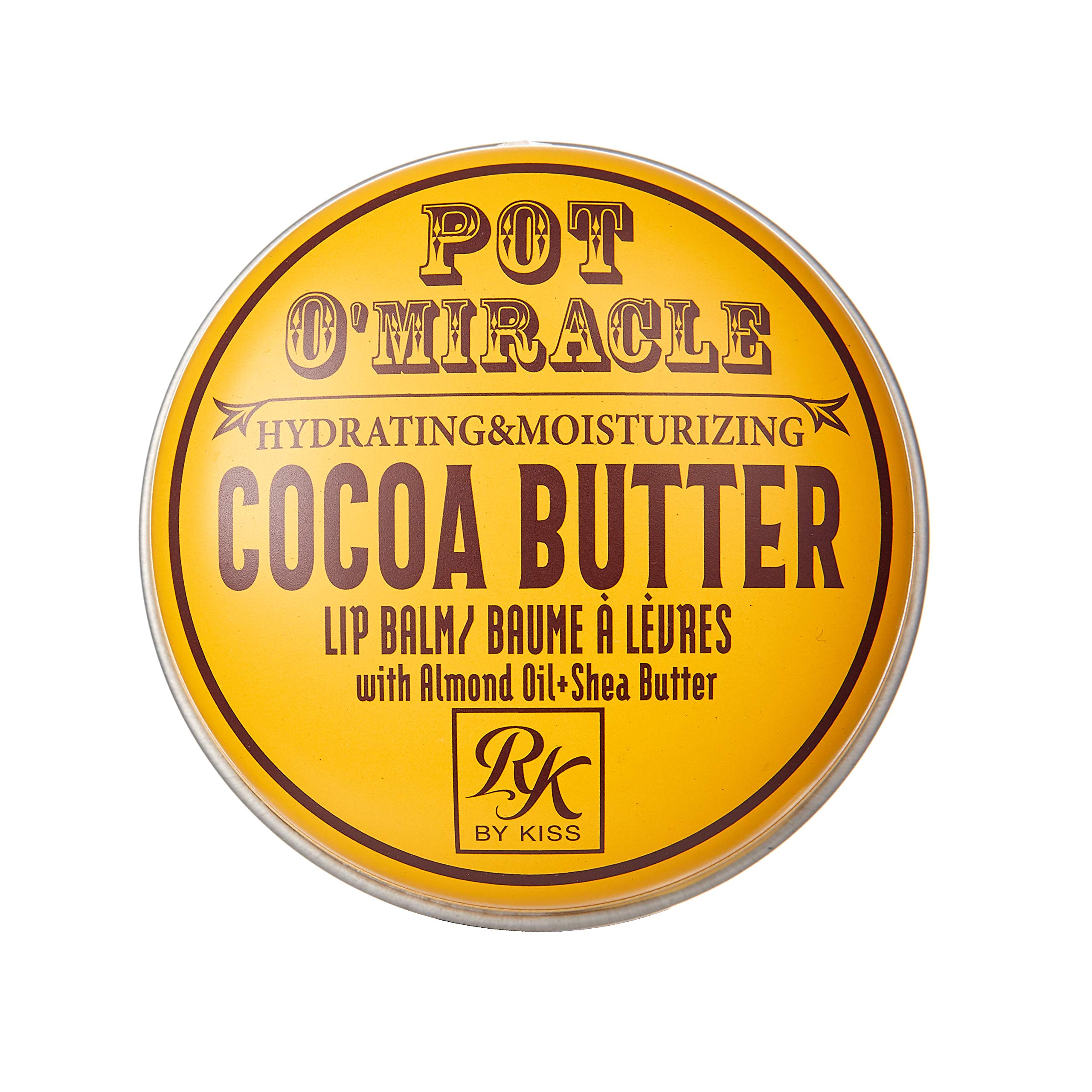 Ruby Kisses Pot O'Miracle Hydrating & Moisturizing Cocoa Butter Lip Balm with Almond Oil and Shea Butter- RB04D1 (1 PACK)