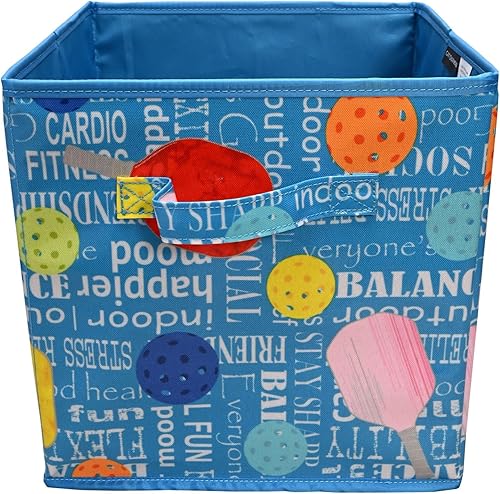 Miniatura 10 de Passion for Volleyball Collection - Contenedor de almacenamiento de 11 x 11 x 11 pulgadas