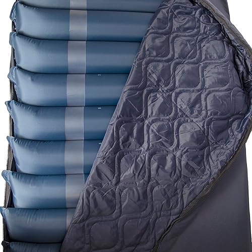 Miniatura 7 de Therahab Colchón de presión de aire alternativo de 5 pulgadas con bomba eléctrica para úlceras de presión de etapa 3, úlceras de cama, colchón de