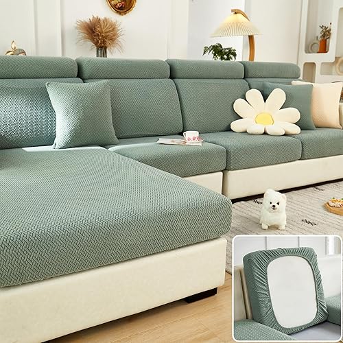 Miniatura 24 de Fundas de sofá mágicas relajantes para el hogar, fundas elásticas para sofá, fundas de sofá para sofá, fundas de sofá para perros, lavables (gris