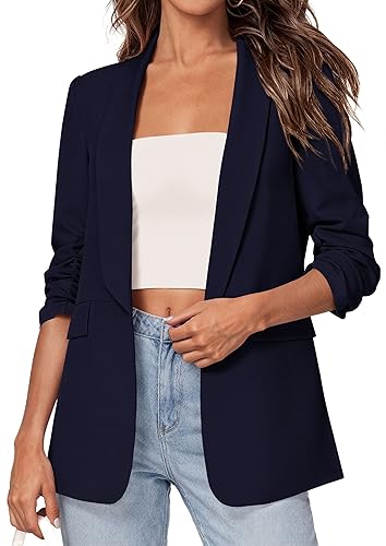 PRETTYGARDEN Women's 2026 Spring Blazers Business Casual Outfits Open Front