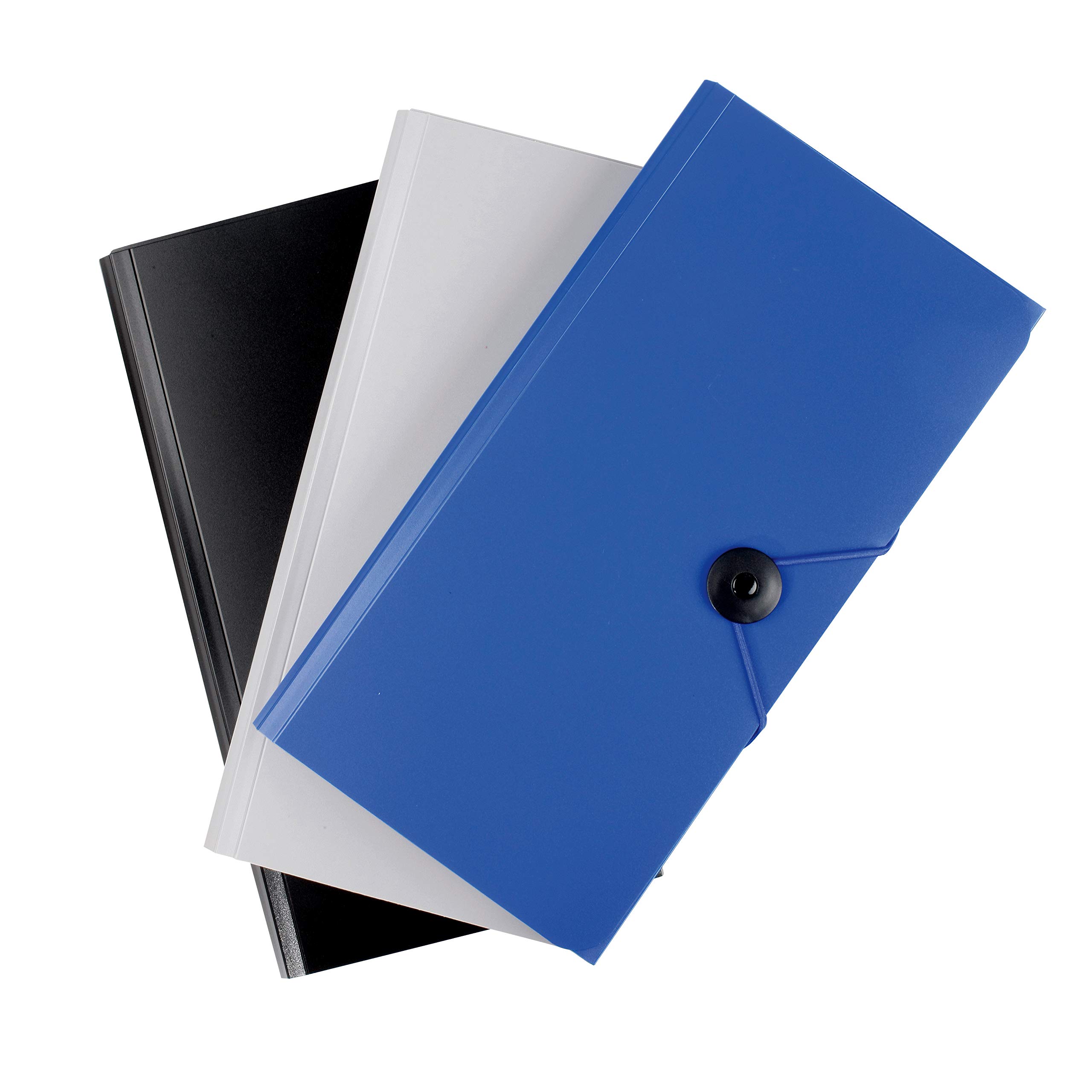 Expanding File Folder, Expanding Accordion Folder, 13 Pockets, Expanding File Folder, 26 x 13.5 x 2.2 cm, Blue - Image 2