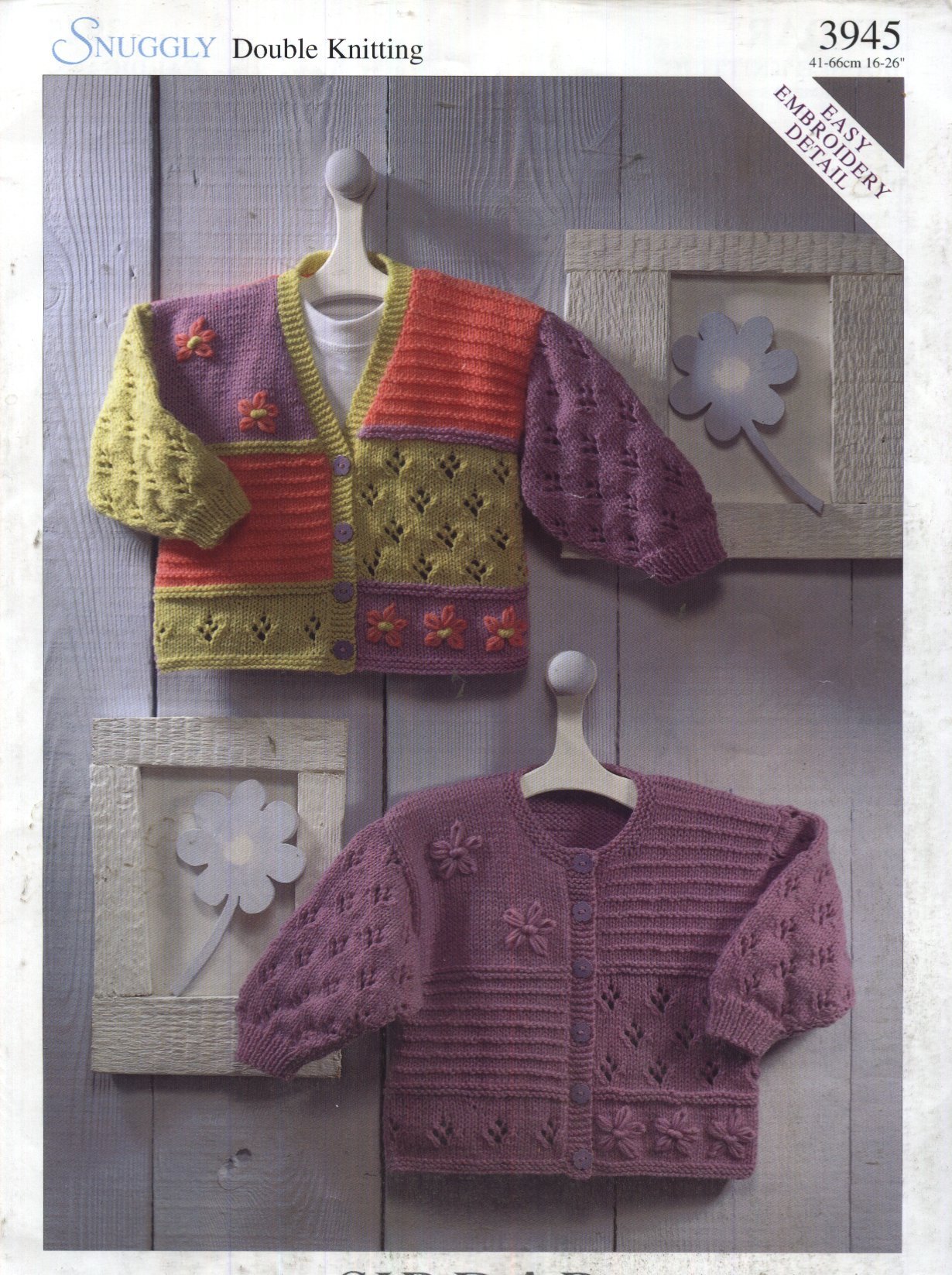 Cardigans in Sirdar Snuggly DK (3945) Knitting Pattern