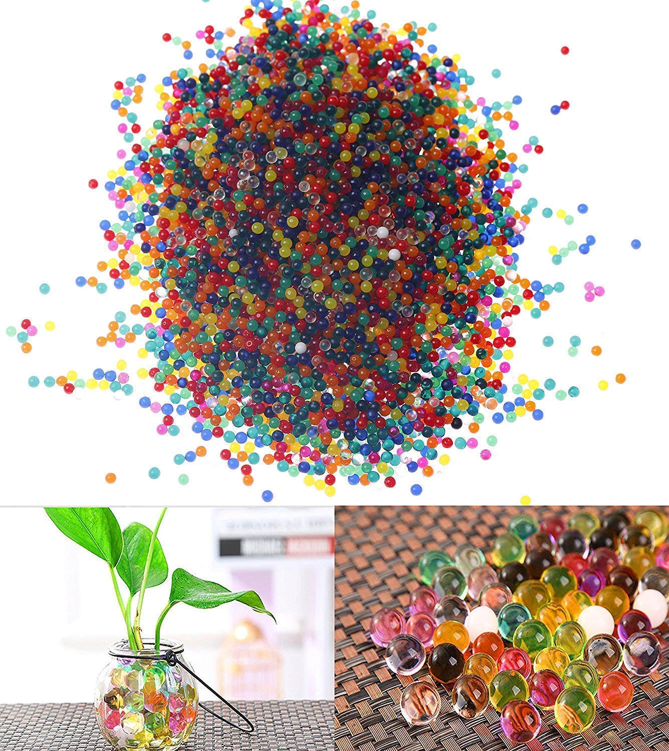 Firstly Traders Crystal Soil Rubber Jelly Water Beads Vase Fillers for Bamboo Shoots (Multicolour, 3 Ounces)-image-10