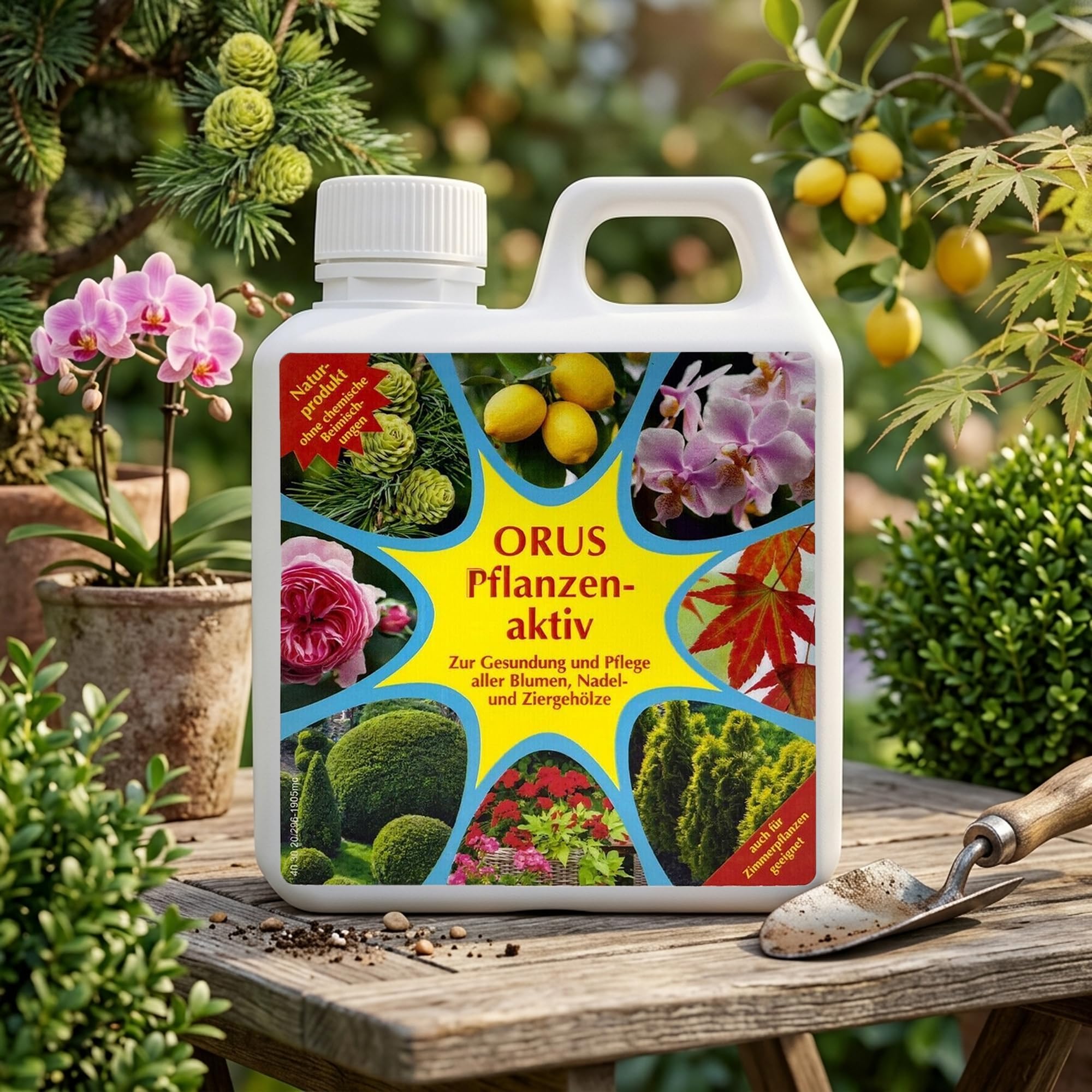 ELITE BBQ kompatibel mit Oscrona Hornmehl 5kg Organischer Langzeitdünger mit Orus Pflanzenaktiv 1L inkl Pipette Düngeset für Obst Gemüsegarten Zierpflanzen