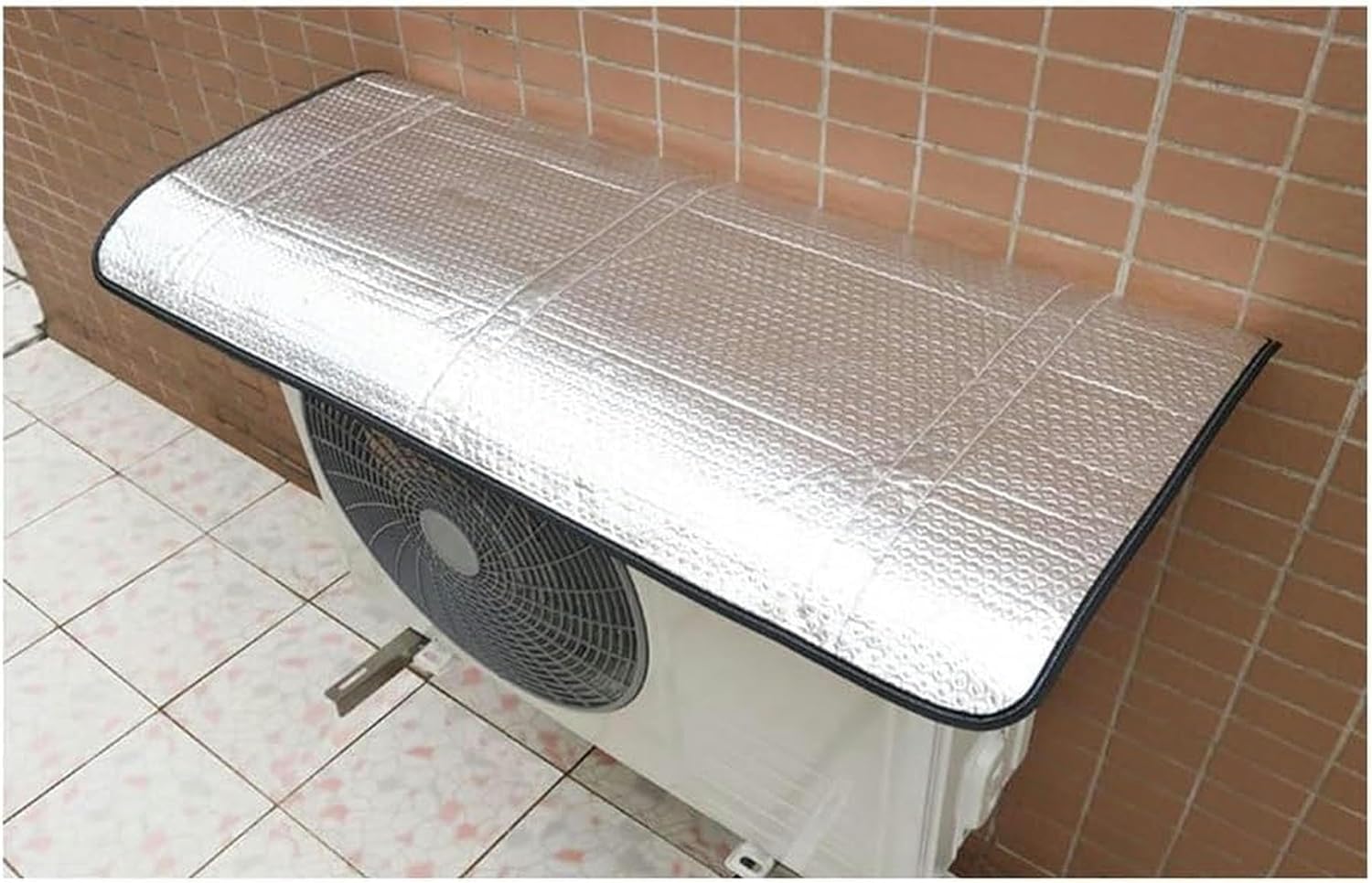 Outdoor Unit Tarpaulin, Outdoor Air Conditioner Cover, Aluminum Foil Air Conditioner Protector Outdoor Unit Heat Pump Unit Cover
