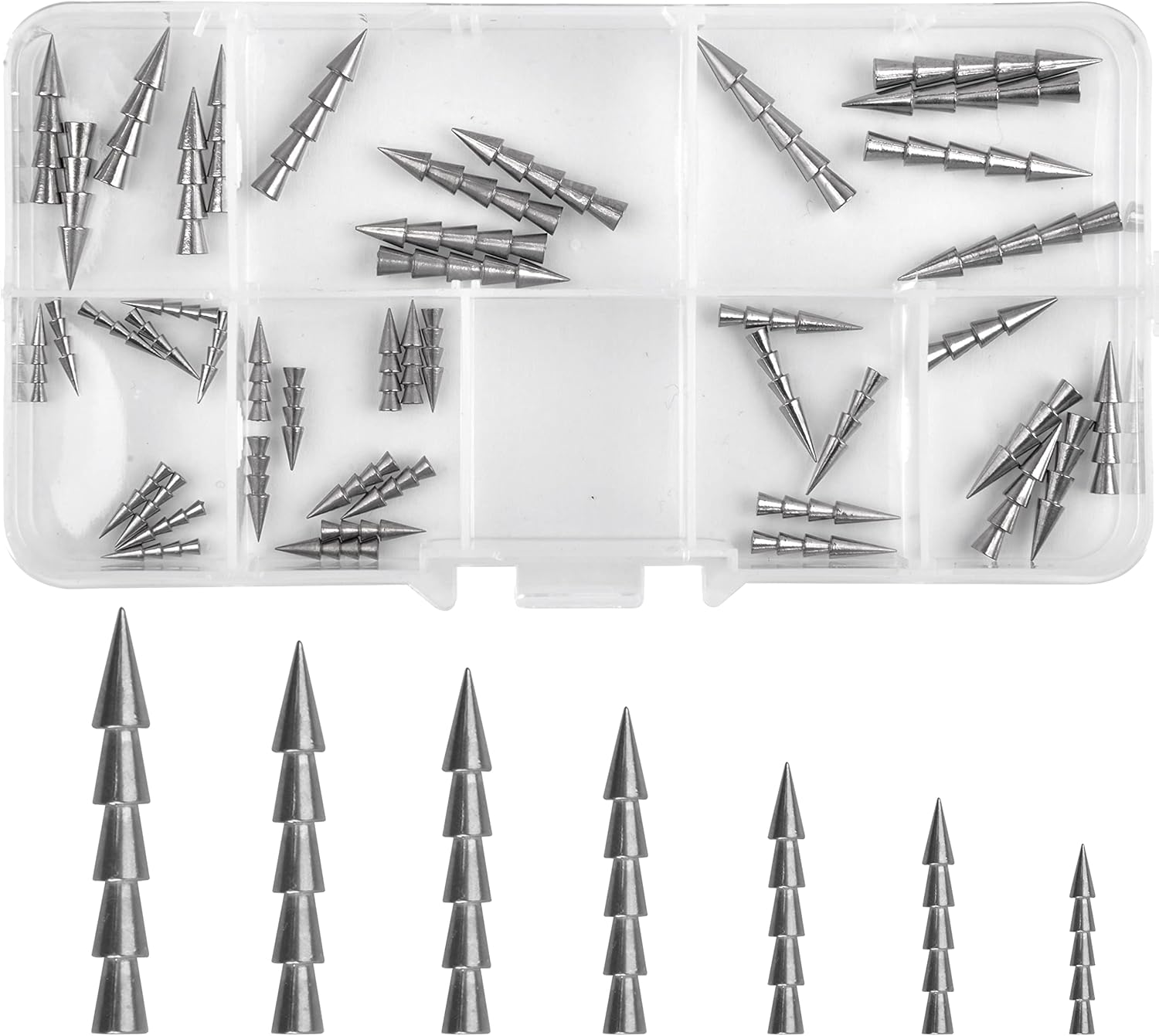 Bass Fishing Tungsten Nail Weights, Tungsten Fishing Sinker Weights Worm Insert Weight for Bass Wacky Rigs Fishing