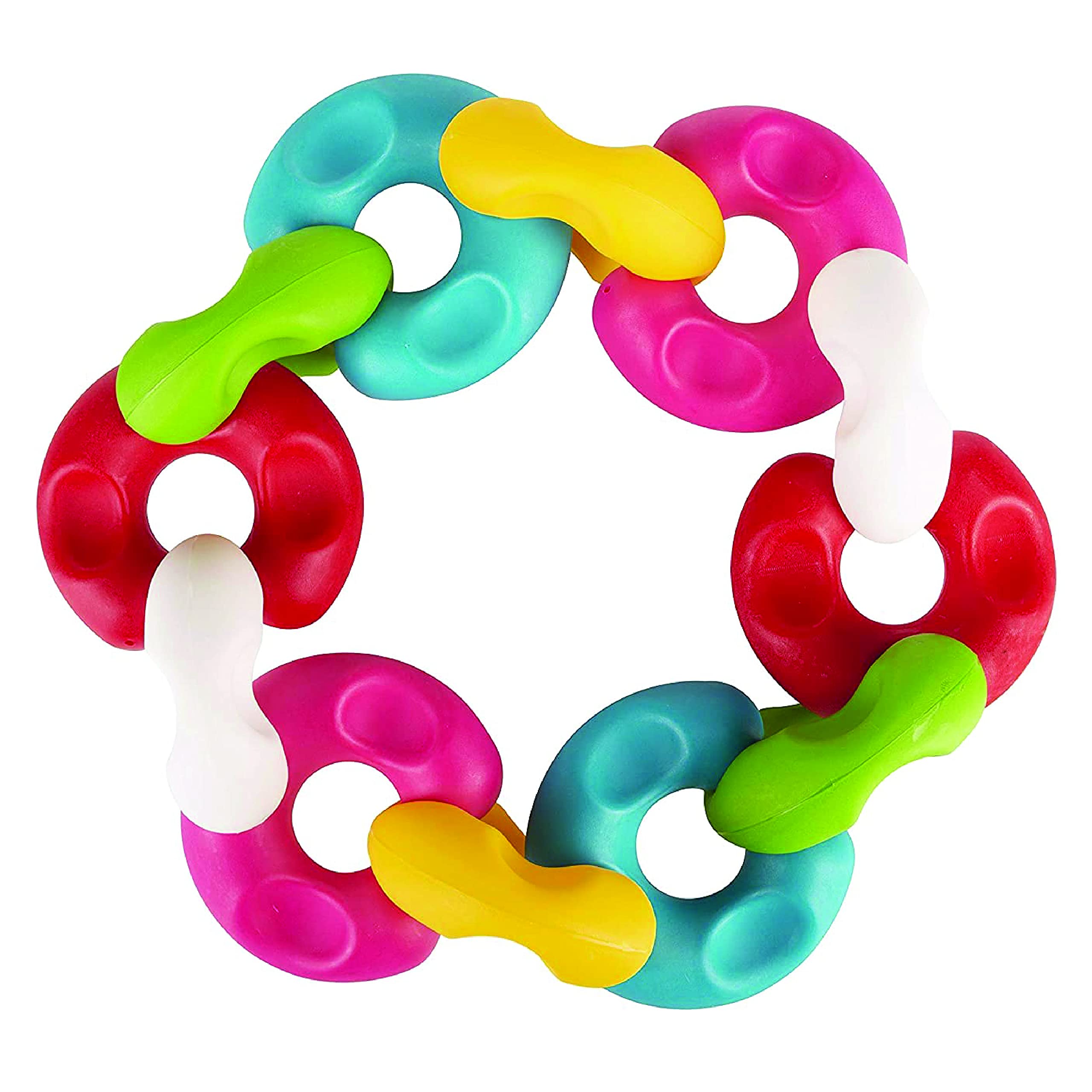 Chain Links Interlocking Educational Toy (Bigger Size) | Construction Blocks for Kids - 24 Months & Above (12 Pcs Chain Links)