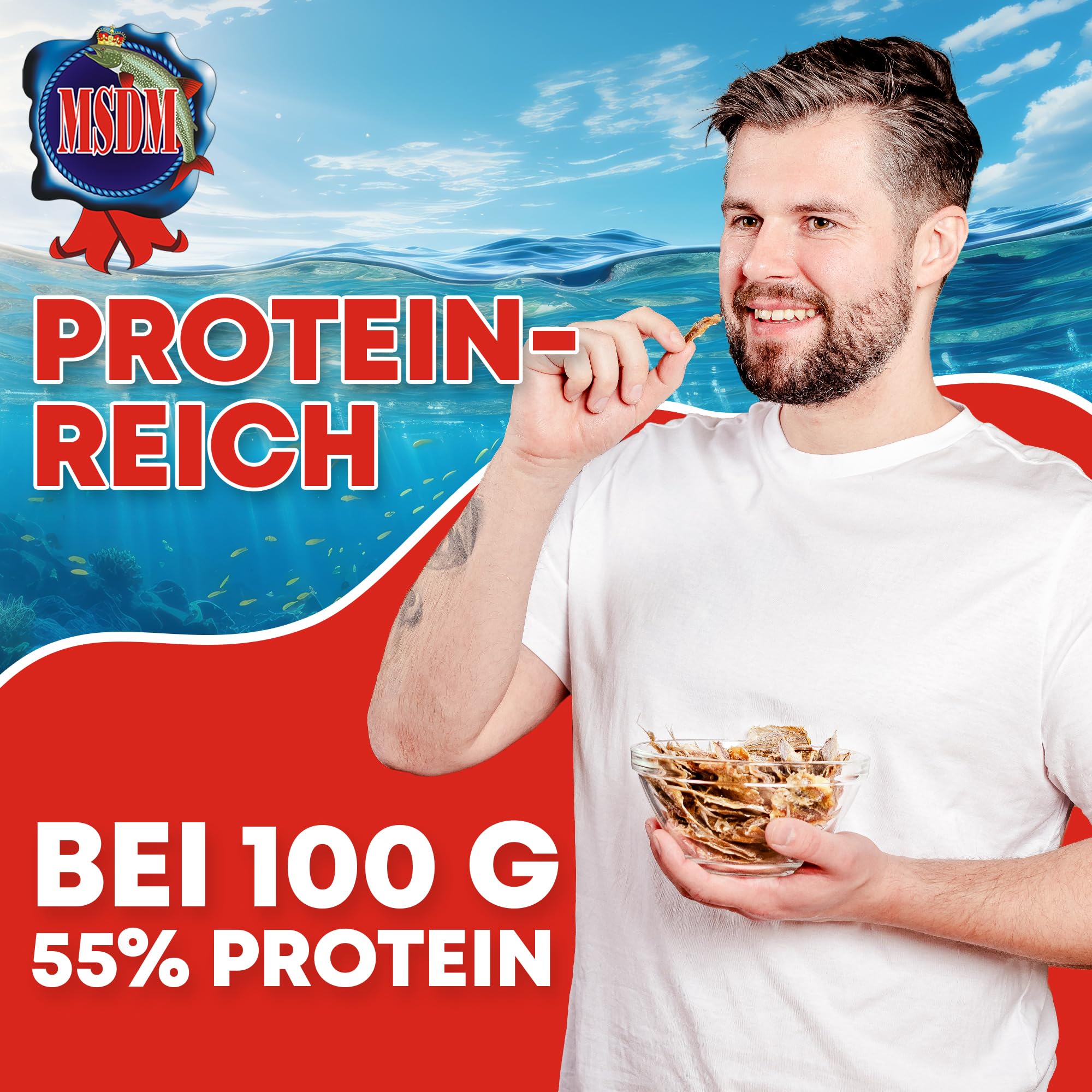 Goldband Selar Original 1kg - Fisch Jerky I High Protein I Snacks I Trockenfisch Omega 3 I Beef Jerky, Trockenfleisch & Chips Snack Alternative