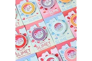 Valentines Day Gift Set for Kids with Adorable Cards and DIY Slime