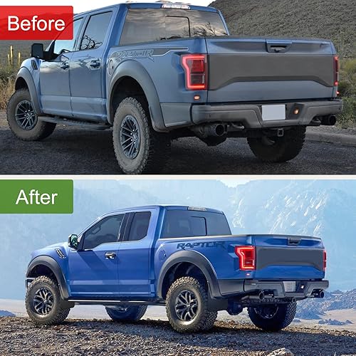 Miniatura 4 de BDFHYK Protectores contra salpicaduras de barro, 4 unidades de protectores de lodo laterales delanteros y traseros compatibles con Dodge Ram 1500