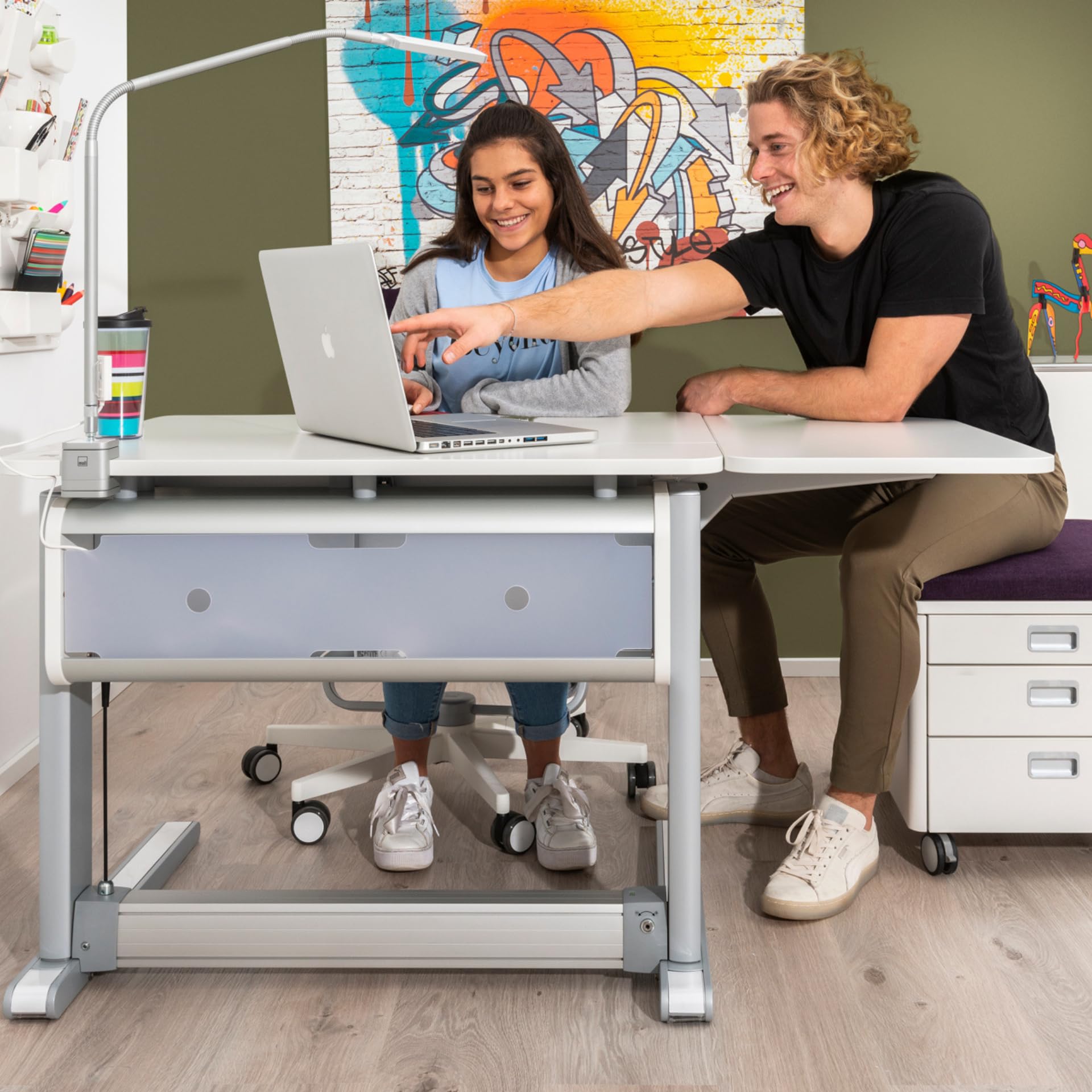 moll Sprinter Side Top Erweiterung für Kinderschreibtisch | vergrößert die Arbeitsfläche seitlich | praktische Ablagemöglichkeit für mehr Ordnung | ideal für Schulkinder | Made in Germany